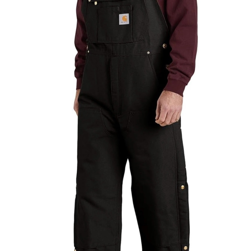Carhartt Men’s  Black overalls insulated